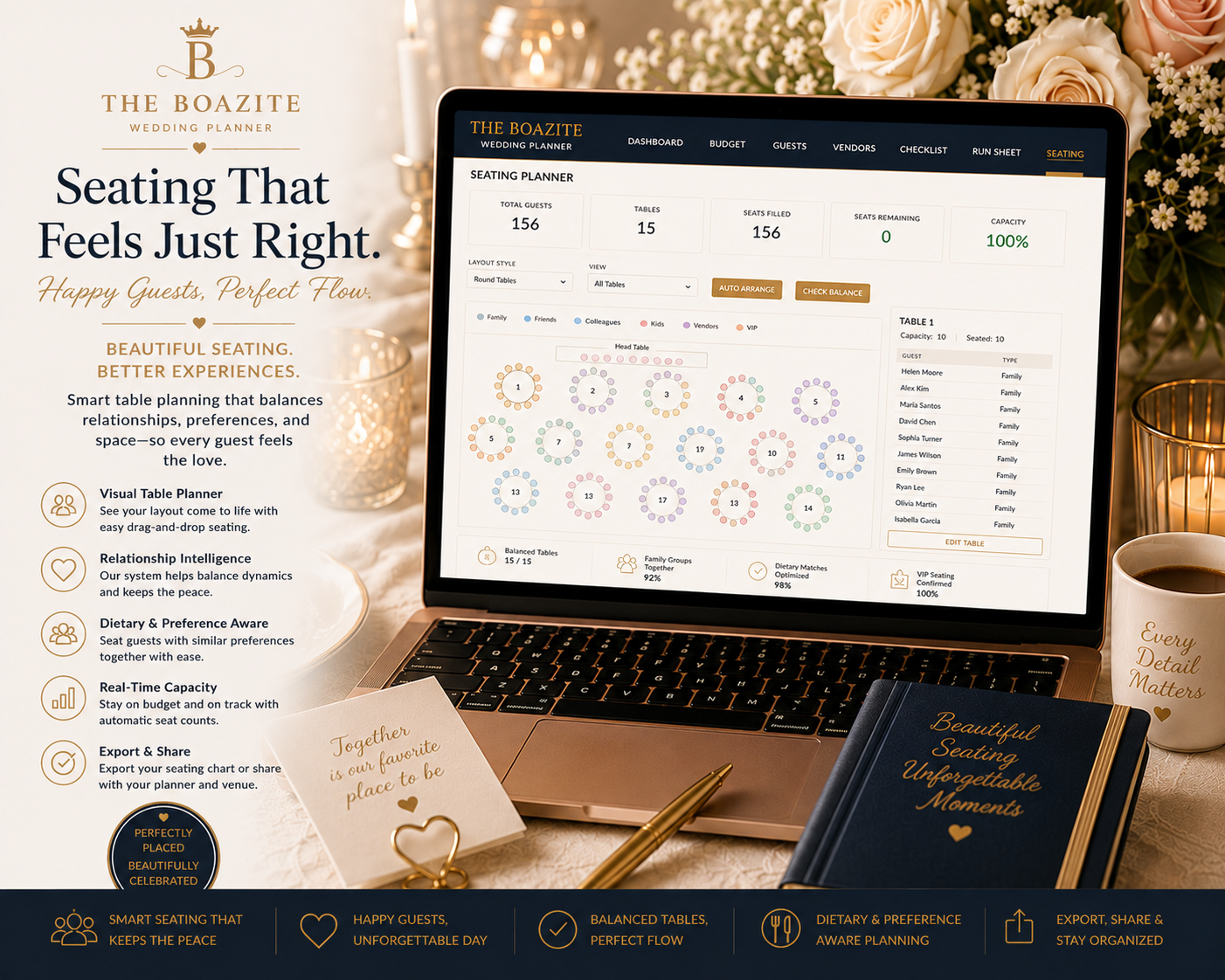 The Boazite Wedding Planner | Luxury All-in-One Wedding Planning System