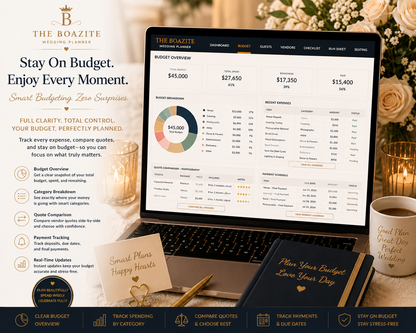 The Boazite Wedding Planner | Luxury All-in-One Wedding Planning System